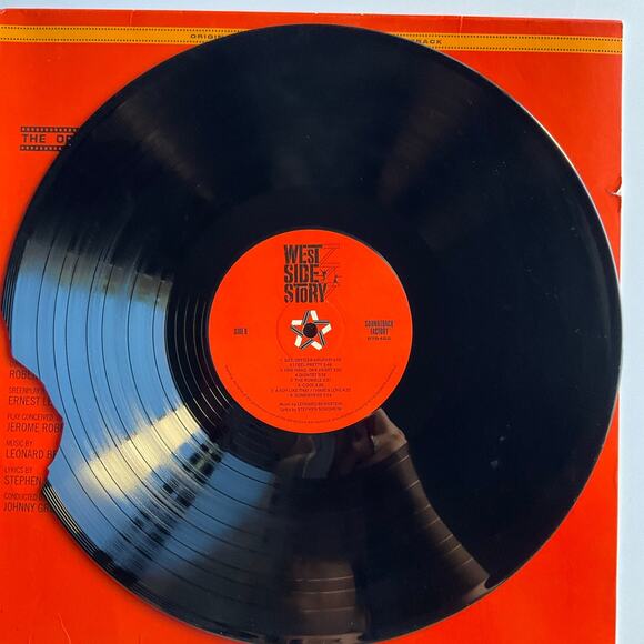 Leonard Bernstein West Side, Vinyl cracked, for parts only! - Picture 6 of 8